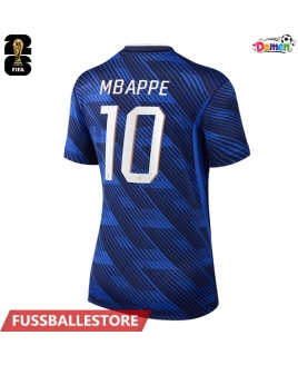 Günstige Frankreich Kylian Mbappe #10 Heimtrikot Damen WM 2026 Kurzarm